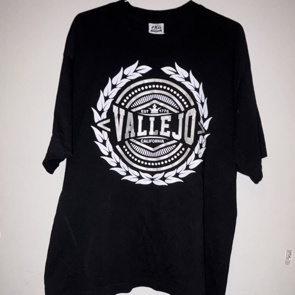 Pro Athletic Men's 2XL Black Cotton Vallejo CA Graphic Short Sleeve Tee